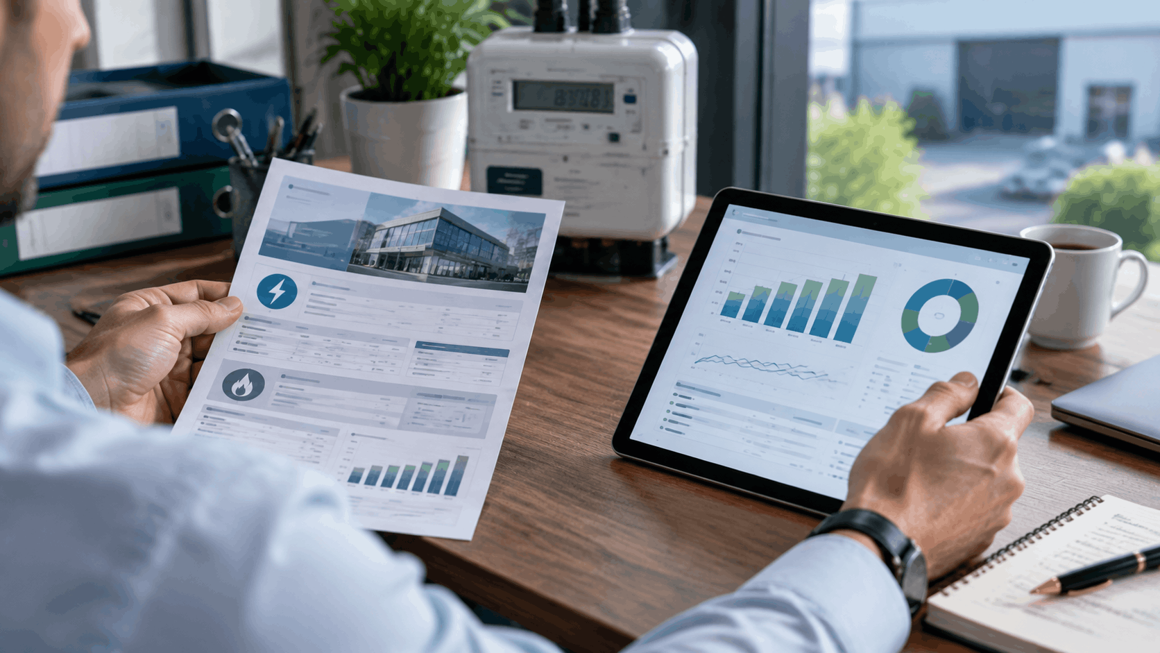 Energy Consultation Desk with Usage Dashboard